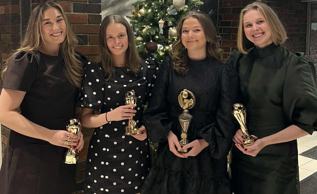 Martine Klippen, Adelein Arnestad, Tilde Lorentzen Aarø og Emilie Klippen