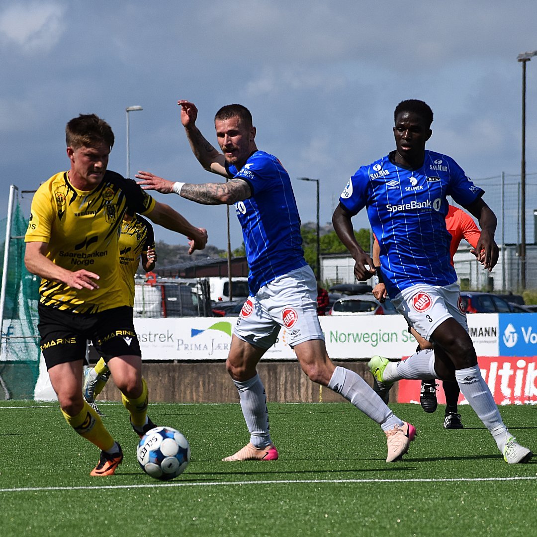 Mathias Sauer feiret permanent kontrakt med EIK med to flotte scoringer mot Stabæk på onsdag. Her i forrige hjemmekamp mot Ranheim, der den danske kantspilleren scoret ett mål.