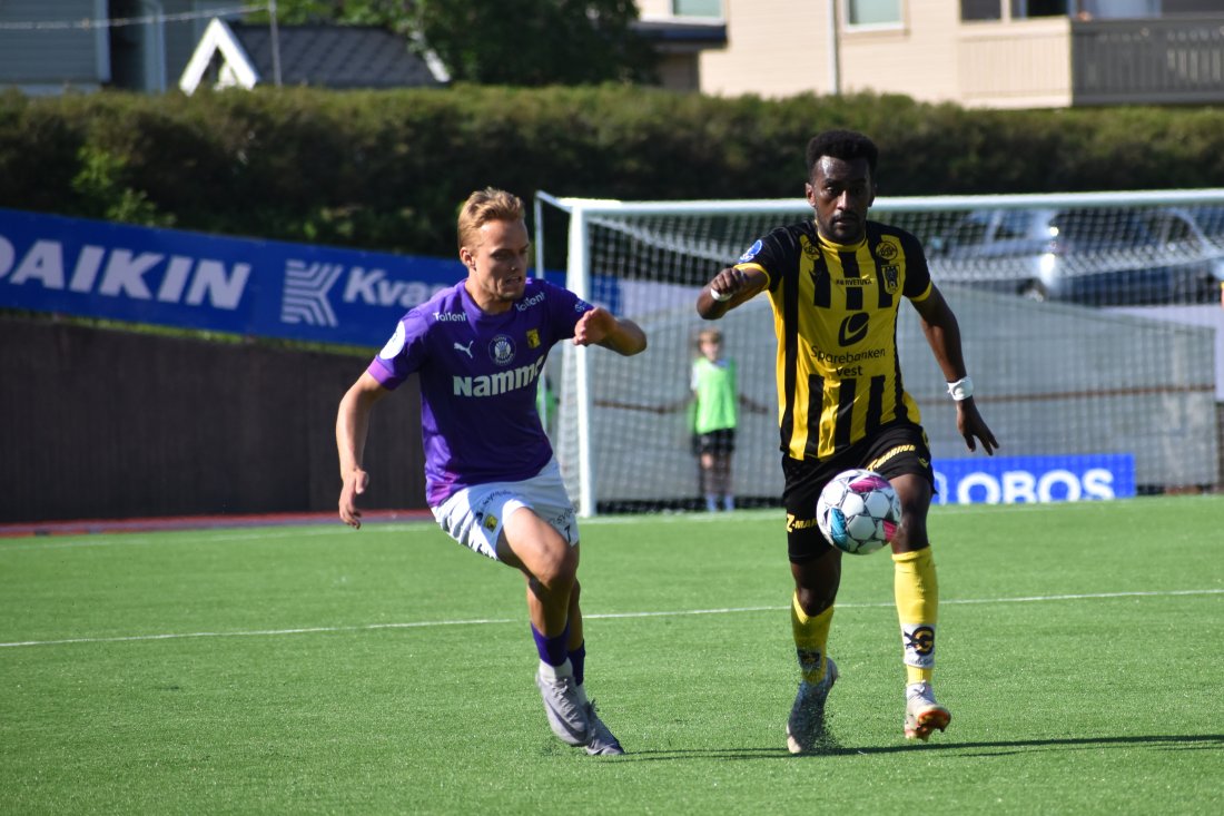 Horenus Tadesse i hjemmemøtet mot Raufoss i juni i fjor.